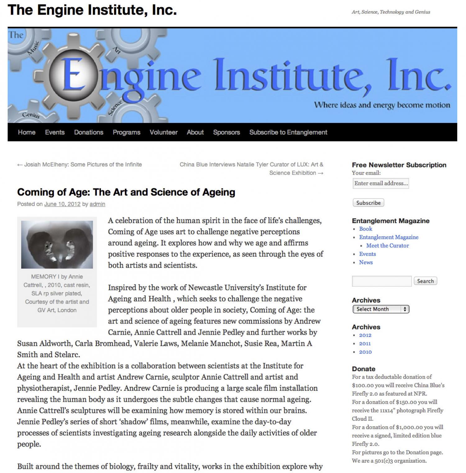 Coming of Age Review Engine Institute